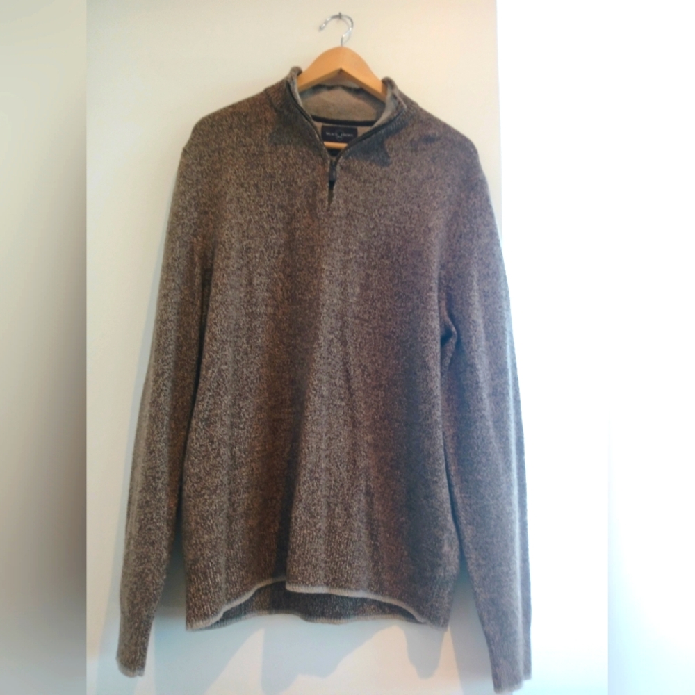 Black Brown 1826 Sweater Wool Size L Brown